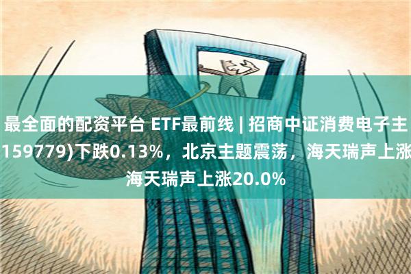 最全面的配资平台 ETF最前线 | 招商中证消费电子主题ETF(159779)下跌0.13%，北京主题震荡，海天瑞声上涨20.0%